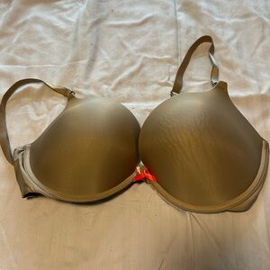 36 D Dark Khaki Victorias Secret push-up tshirt Bra